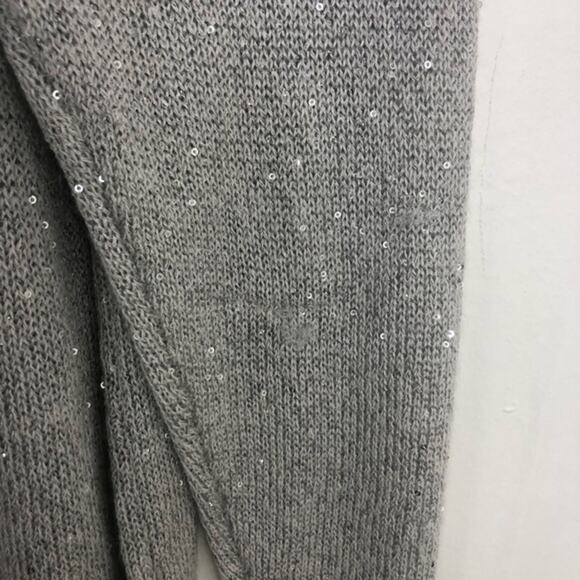 Joie Gray Silver Sequin Pullover Sweater Alpaca wool Blend - Picture 6 of 12